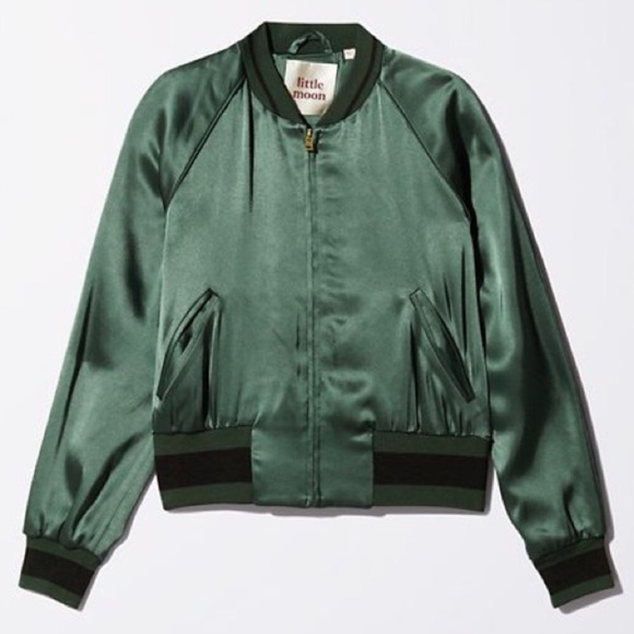 Aritzia Jackets & Blazers - Little Moon Acanthella Satin Bomber